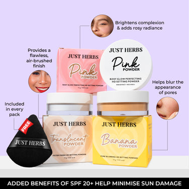Pink Powder: HD Makeup Setting Powders
